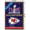 Trends International NFL Kansas City Chiefs - Super Bowl LVIII Team Logo Framed Wall Poster Prints - 3 of 4