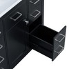 36 inch modern minimalist bathroom storage cabinet vanity (excluding sink) - 3 of 4