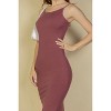 Slickblue Women's Ribbed Maxi Dress with Mermaid Hem Spaghetti Straps Casual & Evening Wear, Multiple Colors, Size S-L - 3 of 4