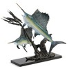 SPI Home Brass Sailfish Chasing Ballyhoo Figurine – 21" Detailed Ocean Predator Scene for Coastal and Marine-Themed Decor - 2 of 4
