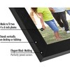 Americanflat 4" x 6" Hinged Picture Frame with Two Displays MDF and Shatter Resistant Glass - Black - 3 of 4