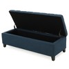 Ridstar Storage Ottoman Bench For Living Room & Bedroom-Blue - 2 of 4