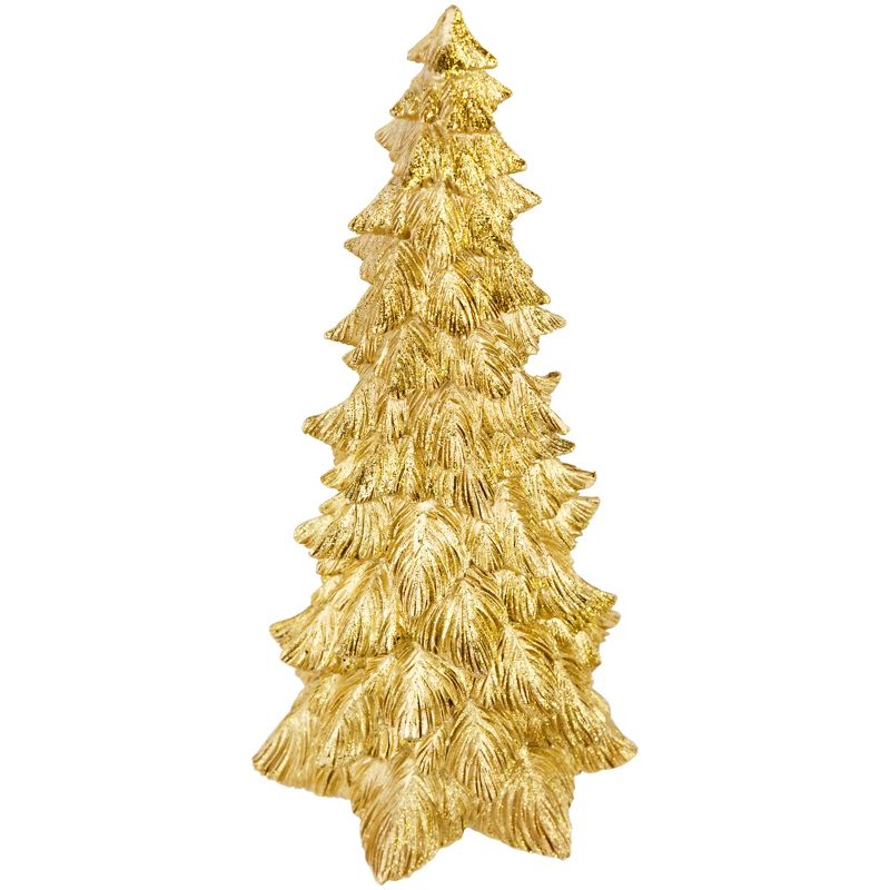 Northlight 12.5" Metallic Gold Woodland Tree Christmas Decoration, 5 of 6