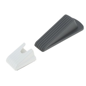 Unique Bargains Door Stop Door Stop with Storage Box TPR 4.88"x1.38"x1.38" 1 Pc - 1 of 4