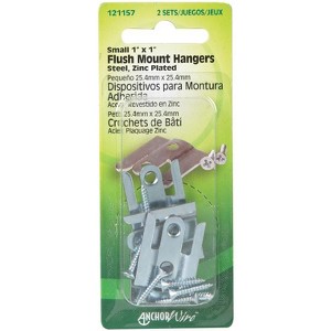 Hillman AnchorWire Silver Flush-Mount Picture Hanger 1 lb 2 pk (Case of 10) - 1 of 1