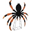 Northlight Lighted Spider Halloween Decoration - 4.5' - Black and Orange - Purple LED Lights - 4 of 4