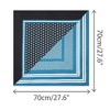 INSPIRE CHIC Women's Contrast Color Polka Dots Printed Square Satin Symmetrical Neck Scarves 1Pc - 3 of 4