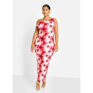 Rebdolls Women's Stephanie Knotted Sleeve Bodycon Maxi Dress - 1 of 4
