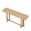 Kumasinova 59.84" Large Console Table with Metal Frame,Rust-Resistant Surface Entryway Table,Stylish Sofa Table for Living Room,Hallway,Patio - 3 of 4