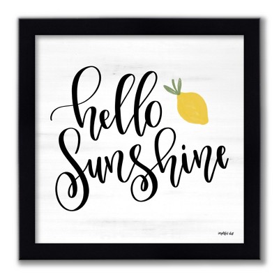 Courtside Market Hello sunshine 11x11 Framed Artboard