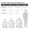 FURNIinspire Bag And Luggage Sets 3 Size Luggage Suitcases with Wheels, Hard Rolling Suitcase Set for Travel Business, Brown, 20.87"*11.81"*30.31" - 3 of 4