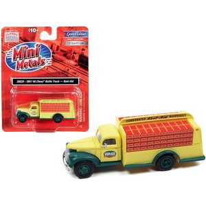 1941-1946 Chevrolet Delivery Bottle Truck Yellow and Green "Kool-Aid" 1/87 (HO) Scale Model by Classic Metal Works - 1 of 3