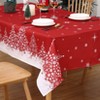 Christmas Tablecloth Winter Colors Tablecloth Xmas Holiday Home Decoration Red Pattern Christmas Theme Table Covers - 3 of 4