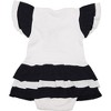 Pavilion Gift Company - Navy & White - #1 Fan Onesie Dress 0-6 Months  - Leotards and Bodysuits - 3 of 4