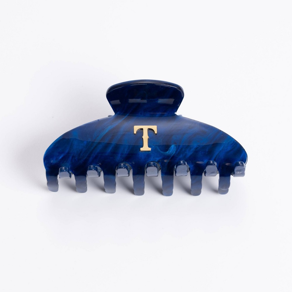 Bijoux Sport by Luv Aj MLB Logo Claw Clip "Texas Rangers" - Navy Blue