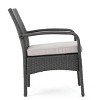 GDFStudio Kilburn Outdoor Wicker 5 Piece Club Chair and Fire Pit Set with Cushion - 4 of 4