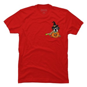 Men's Design By Humans Halloween Boxer Dog By TreeHouses T-Shirt - 1 of 4