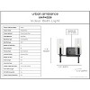 Urban Ambiance Luxury Contemporary Bath Light 11.5''H x 12.5''W,  Midnight Black Finish,  Parkes Collection, UHP4229 - 3 of 4