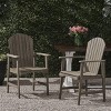 NicBex Outdoor Dining Chairs Set of 2 Modern Weatherproof Acacia Wood Frame,Suitable for Patio,Garden - 2 of 4