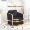 Sapphtopaz Accent Chair Swivel Barrel Chair for Living Room Comfy Lounge Chat Chair 360 Degree Rotation Seat for Bedroom, Office - 2 of 4