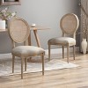 Christopher Knight Home Phineas French Country Fabric Upholstered Rubberwood Dining Chair (Set of 2) - 2 of 4