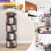Aheaplus 4-tier/ 5-tier Corner Bookshelf for Home Office, 360 Rotating - 2 of 4