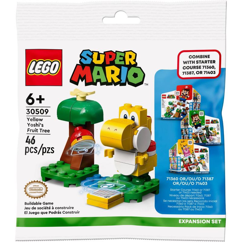 LEGO Super Mario Yellow Yoshi Fruit Tree Expansion Set 30509, 2 of 3