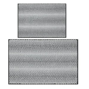 LunaLulinlk Textured Grey 15 Piece Shower Curtain - 1 of 4