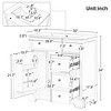 30" Bathroom Vanity with Ceramic Sink Top, Bathroom Storage Cabinet with Door & 2 Drawers, Solid Wood & MDF - ModernLuxe - 3 of 4