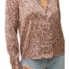 Women's LEOPARD PRINT SATIN SHIRT - Hem & Thread - 4 of 4
