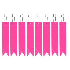 Unique Bargains Personal Reflectors Gear Safety Cycling Running Keychain 5.9 x 1.2 Inch 8 Pcs - 1 of 3