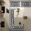 DOMETOUR Boho Kitchen Rugs Sets 4 Piece with Runner Floral Kitchen Floor Mat, Non Skid Washable Runner Rug for Kitchen Floor Sink - 2 of 4