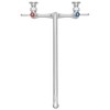 GRIDMANN Commercial Wall Mount Sink Faucets, 8" Centers with Swivel Spouts, NSF, Dual Lever Handles, Brass Construction, Chrome Polished Finish - 2 of 4