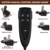 CAVINAS Heated Power Lift Recliner Chair, Dual Motor Massage with Infinite Positions, USB Charging Port, Faux Leather/Top-Grain Leather - 3 of 4
