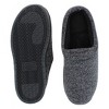Isotoner Men's Heathered Knit Brady Hoodback Slipper - 3 of 3