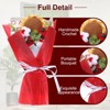 Unique Bargains Handmade Knitted Vibrant Color Low-Maintenance Artificial Flowers - 3 of 4