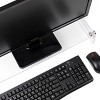 Mind Reader Acrylic Monitor Stand Clear: Computer Desk Riser, Metal Hardware, No Assembly Required, 22" Width - 3 of 4