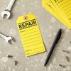 Juvale 100-Pack Repair Required Tags, Yellow Service Tags for Broken Equipment, Maintenance, Production Machinery Notice Tags, 2.6 x 5.25 In - 4 of 4