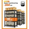 Adjustable Household Metal Storage Rack, Display Rack, for Basement, Balcony, Storeroom，Laundry, Bathroom, Kitchen - Black or White - 2 of 4