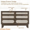 Rattan Drawer Dresser, with USB Ports and Outlets, 6 Chests of Drawers Storage for Bedroom Equipped with Anti-Tip Kits - 4 of 4