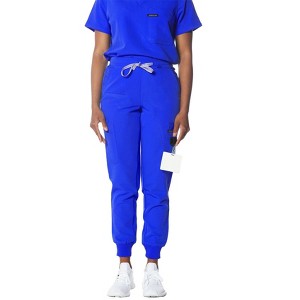 Valencia Jogger Scrub Pants for Petite Women | Medical Scrub Pants | Women's Jogger - Royal Blue - Large - 1 of 4