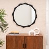 MH London Celeste 30" x 30" Solid Wood Wall Mounted Accent Mirror in Black - 4 of 4