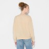 Women's Teddy Bear Pumpkin Graphic Sweatshirt - Beige - 3 of 3