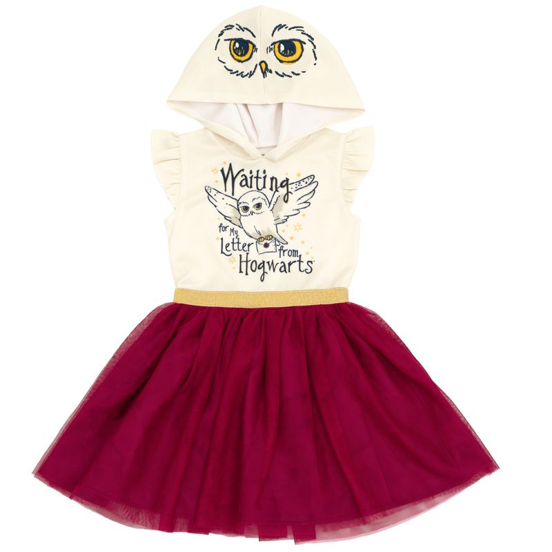 Harry Potter Hedwig Owl Girls Mesh Tulle Dress Little Kid to Big Kid, 1 of 5