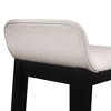 Maydena Counter Height Barstool Black - Hillsdale Furniture: Non-Swivel, Wood Legs, Polyester Upholstery - 3 of 4