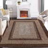 Braided Area Rug with Non-Slip Backing, Modern Accent Carpet for Bedroom, Living Room, Dining Room & Hallway, Foldable Low Pile Throw Rug - 2 of 4