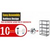 NicBex 5 Tier Heavy Duty Metal Storage Shelves,Adjustable Industrial Shelving Unit Storage Rack for Basements,Garages,Kitchen,Black - 4 of 4