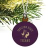 Tarleton State University Texans Mini Small Tiny Wood Christmas Tree Holiday Ornament - 3 of 4
