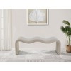 Meridian Furniture,Willow Corduroy Fabric Bench - 2 of 4