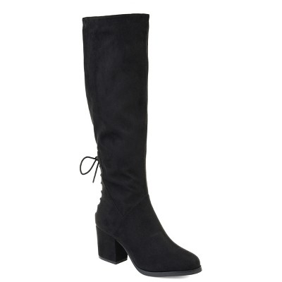 Journee Collection Womens Leeda Block Heel Knee High Boots